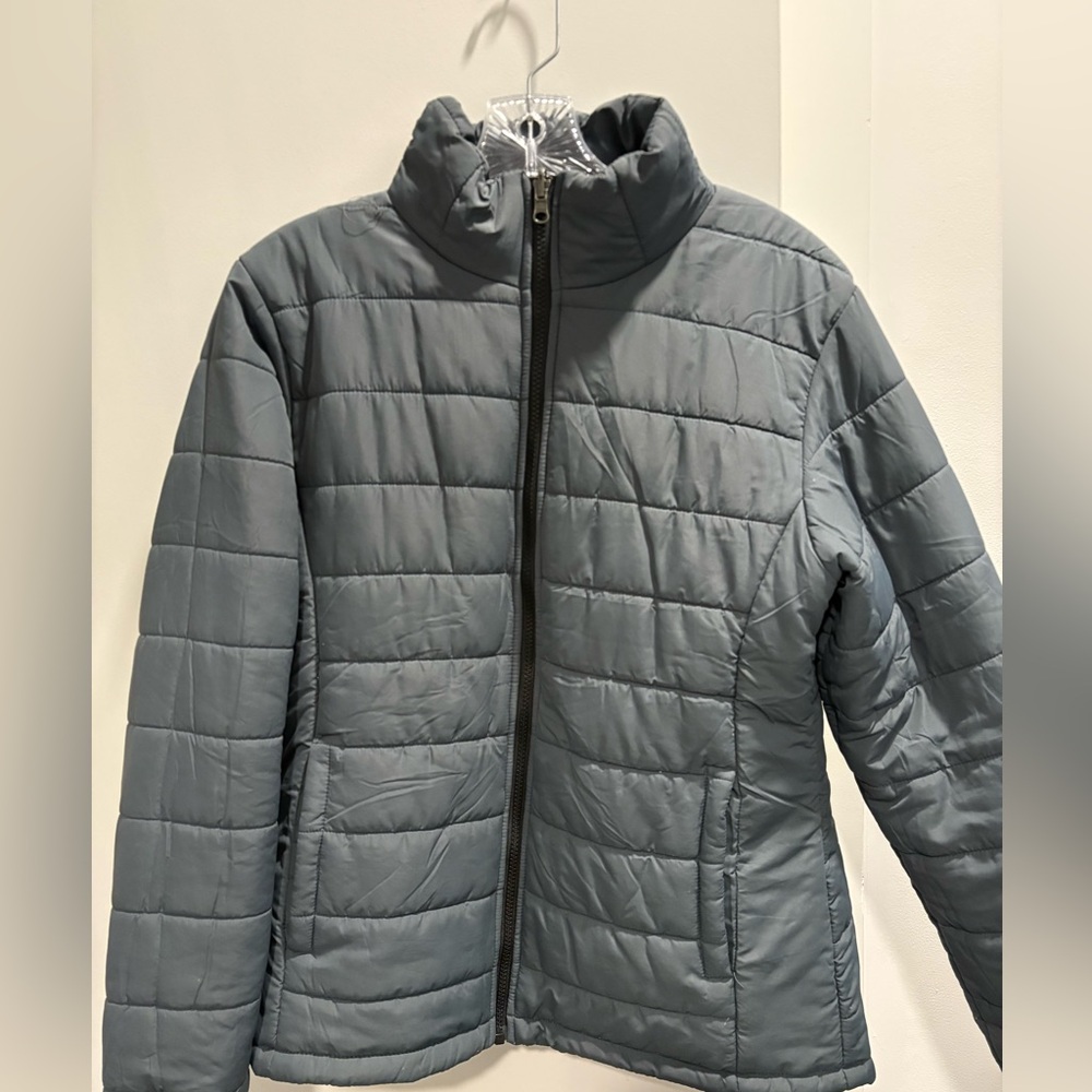 Women's Classic Gray Puffer Jacket